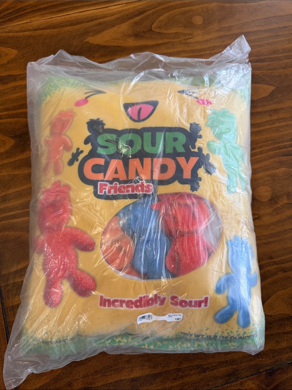 Sour Candy Friends Plush Pillow - Yellow